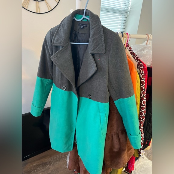 Colorblock pea coat - Picture 2 of 3